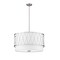 Z-Lite Dalton 4 Light Pendant, Brushed Nickel & White 198-24BN - alternate 4
